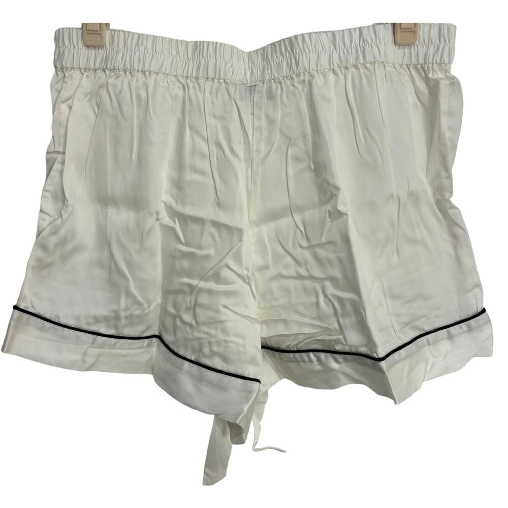 NWT Ettitude Sateen PJ Shorties - Cloud White - Picture 2 of 4